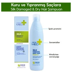 Cece MED Kuru Yıpranmış ve Boyalı Saçlar İçin Şampuan 300 ml 5907506531005 - 1