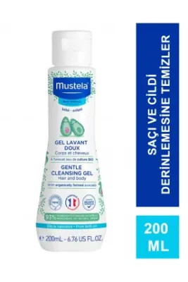 Mustela Gentle Cleansing Gel 200ml Saç ve Vücut Şampuanı 3504105035464 - 1